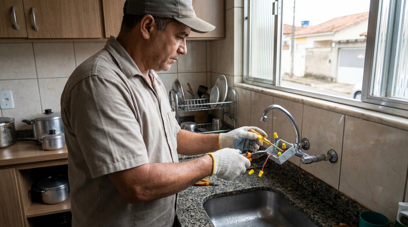 Adequação de Ponto Elétrico em Palhoça‑SC