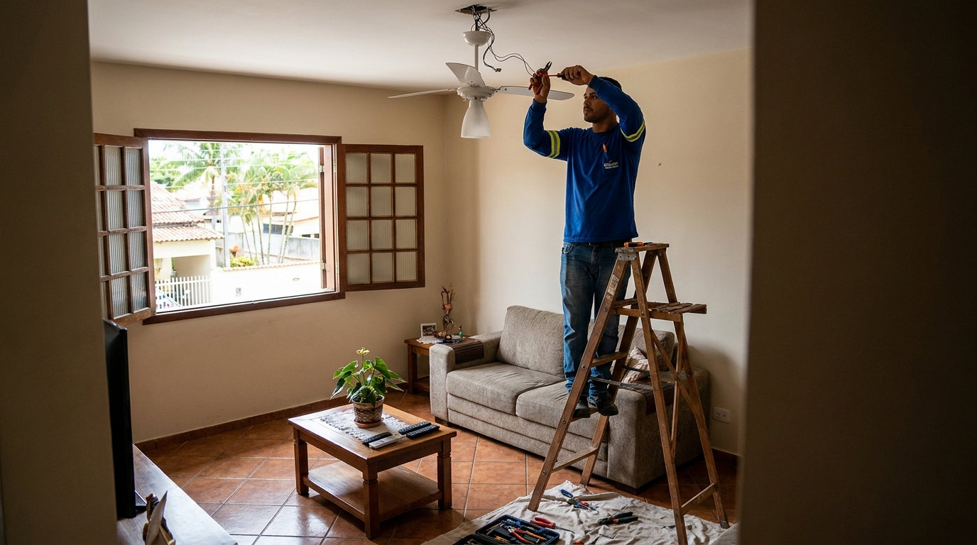 Reforço de Suporte no Teto em Palhoça‑SC