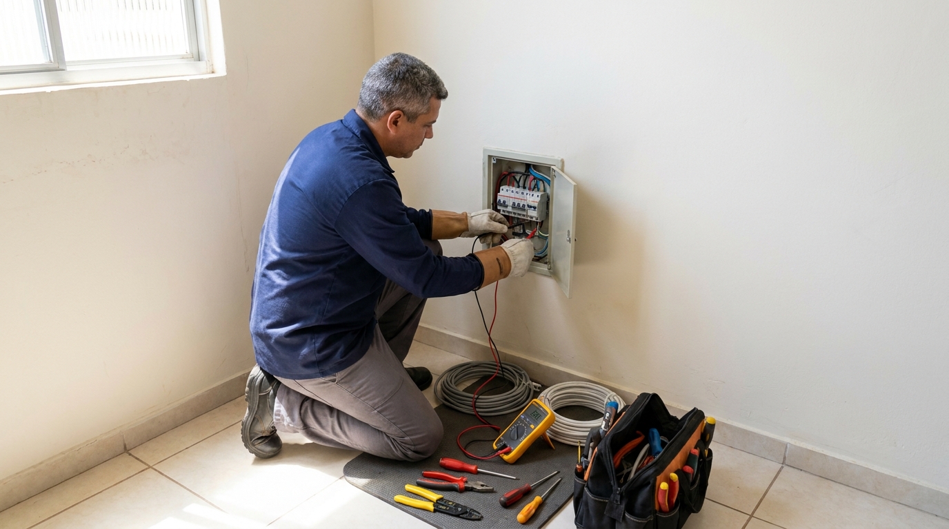 Troca de Fiação Elétrica em Palhoça‑SC